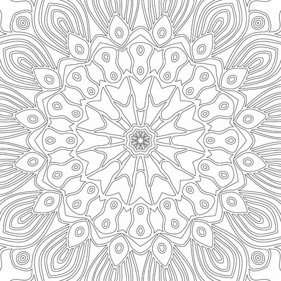 Refreshing Mandala – Colouring Book