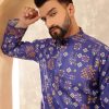 SOJANYA Men's Multicolor Green Artistic