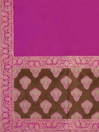 PURVAJA Women's Kanjiwaram Semi-Stitched Lehenga choli - Image 6