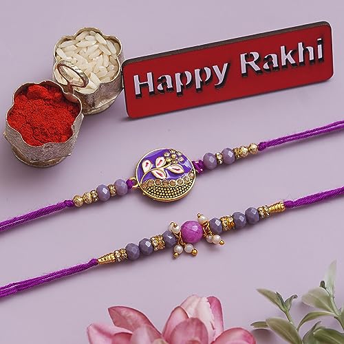 eCraftIndia Set of 2 Purple