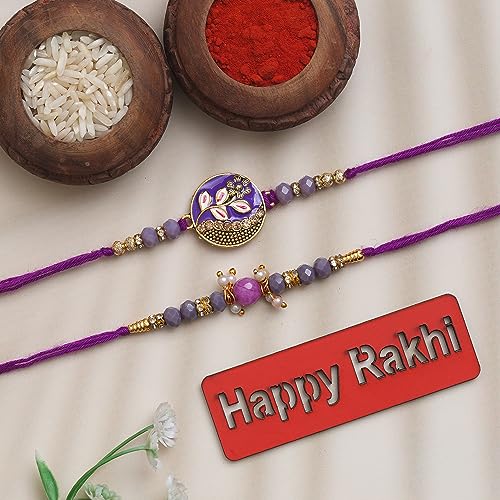 eCraftIndia Set of 2 Purple