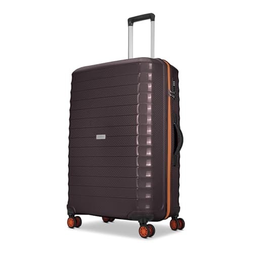 Aristocrat Altitude 8-Wheel Large Size Hard Case Trolley Bag, Brown
