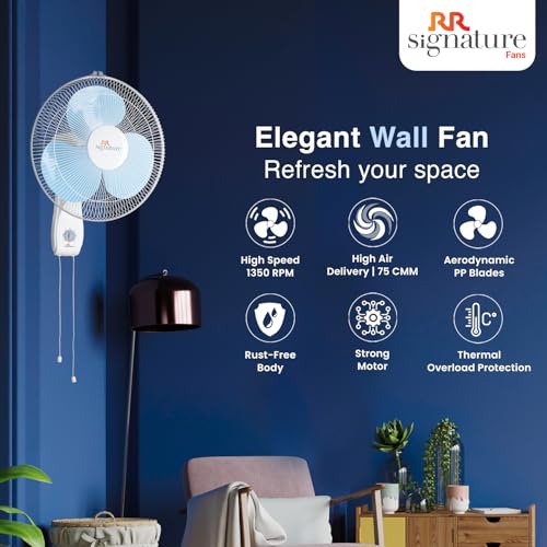 RR Signature 400 MM Zello Wall Fan For Home (2 Year Warranty) - Image 4