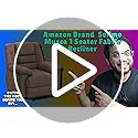 Amazon Brand - Solimo Musca 1 Seater Fabric Recliner (Brown) - Image 2