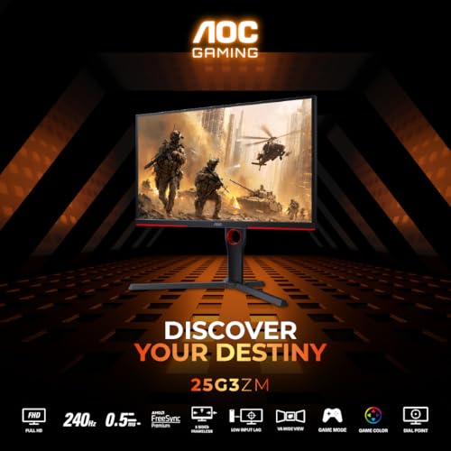 AOC 25G3ZM/BK 24.5" FHD Gaming