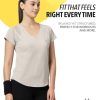 UZARUS Women's V-Neck Regular Fit