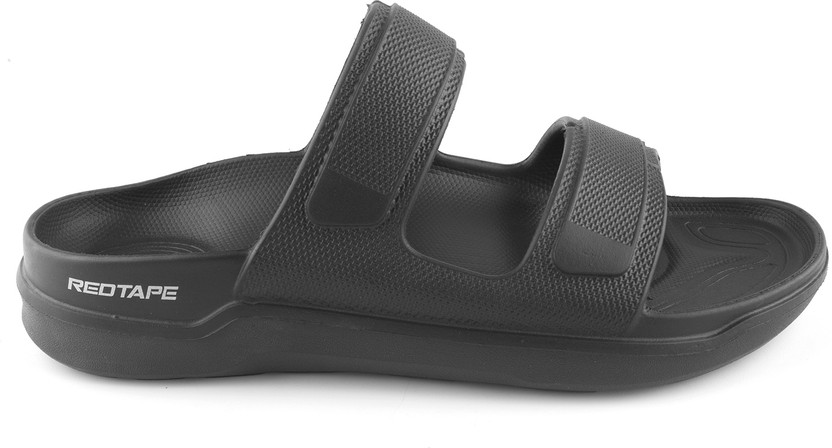 RED TAPE Men Slides (Black , 8) - Image 4