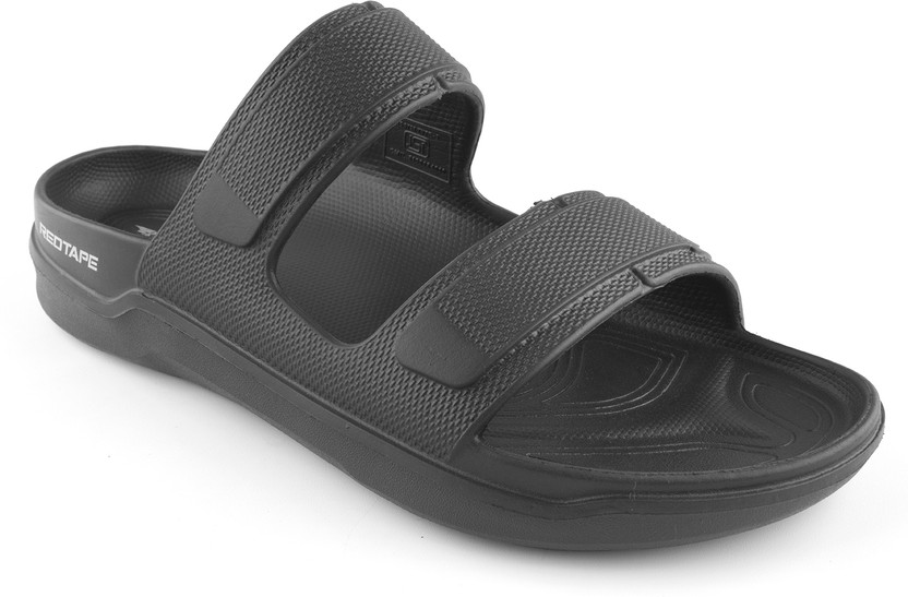 RED TAPE Men Slides (Black , 8) - Image 5