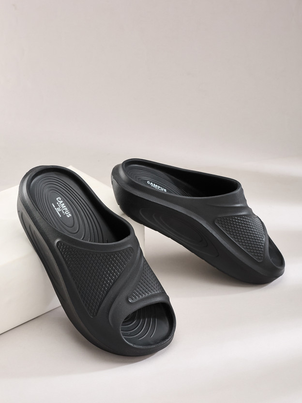 RED TAPE Men Slides (Black , 8) - Image 7