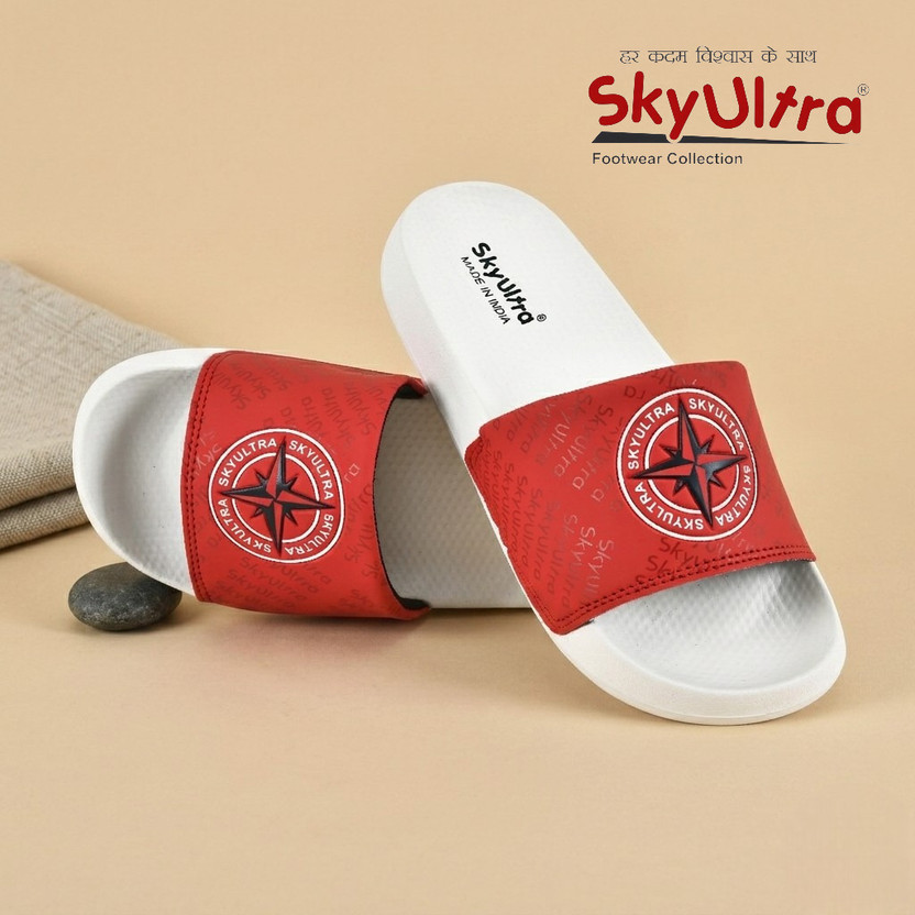 RED TAPE Men Slides (Black , 8) - Image 8