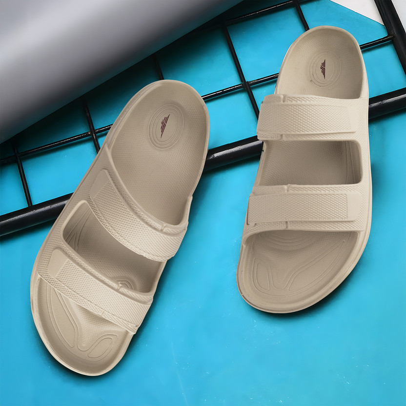 RED TAPE Men Slides (Black , 8) - Image 9