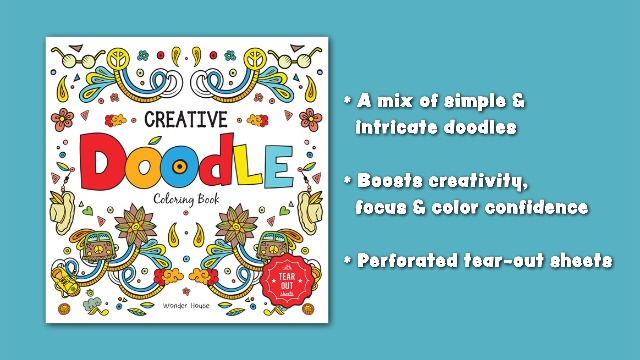 Creative Doodle Coloring Book :