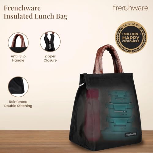 Frenchware Insulated Nylon Lunch Bag