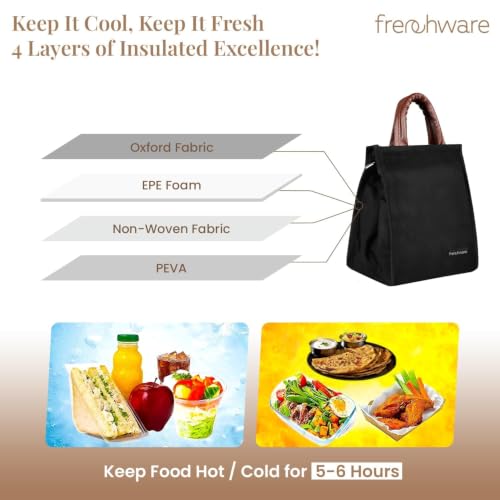 Frenchware Insulated Nylon Lunch Bag