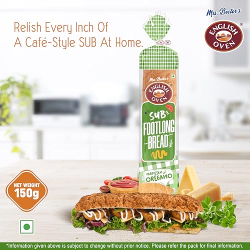 English Oven Sub Footlong Bread Parmesan Oregano, 150 g - Image 3
