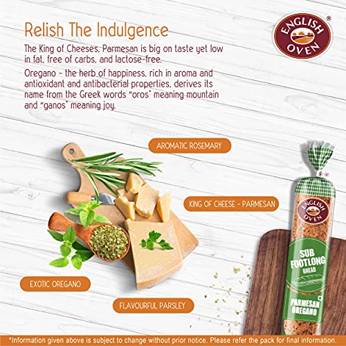 English Oven Sub Footlong Bread Parmesan Oregano, 150 g - Image 7