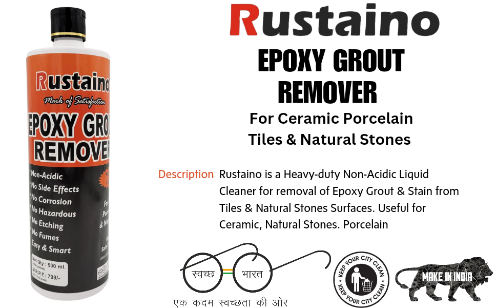 RUSTAINO Non-Acidic Epoxy Grout Remover