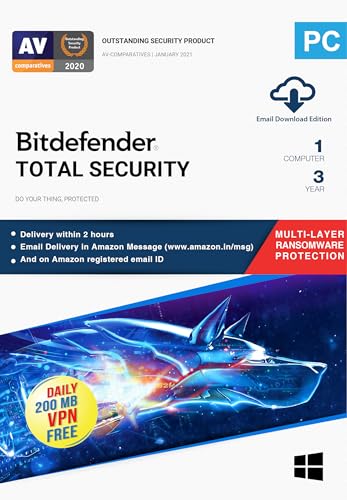 Bitdefender 1 User, 3 Years