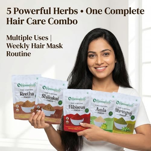 Hennahub Amla, Reetha, Shikakai, Bhringraj