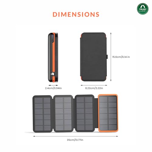 TrustBasket 20000mAh Solar Power Bank