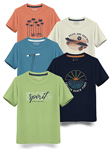 HELLCAT Boys Round Neck Printed