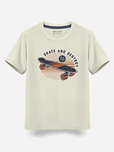 HELLCAT Boys Round Neck Printed