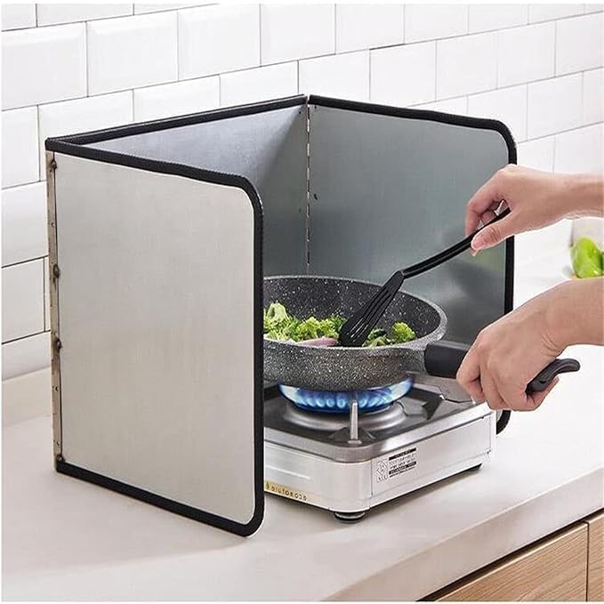 3-Sided Splatter Guard for Kitchen