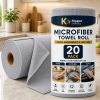 KRIOVELLEA Microfiber Cleaning Cloth Roll