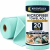 KRIOVELLEA Microfiber Cleaning Cloth Roll
