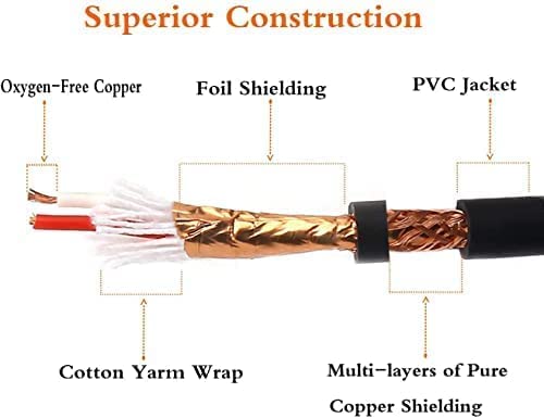 6.35mm Guitar Cable 1/4 Inch