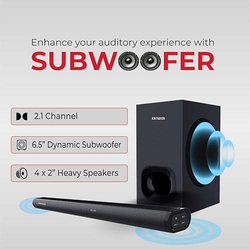 Aiwa Soundbar with Bluetooth V5.3