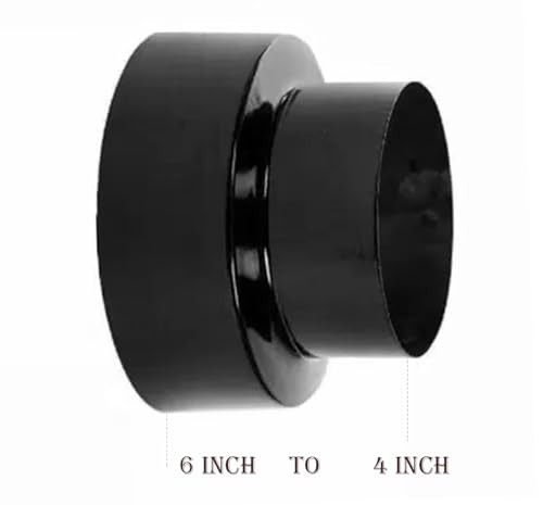 PVC 6 Inch To 4 Inch Chimney Pipe Reducer Converter Cone (6 To 4) - Image 2