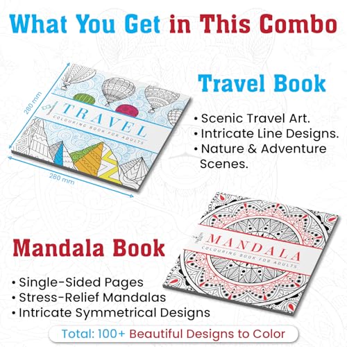 Pack of 2 Colouring Books
