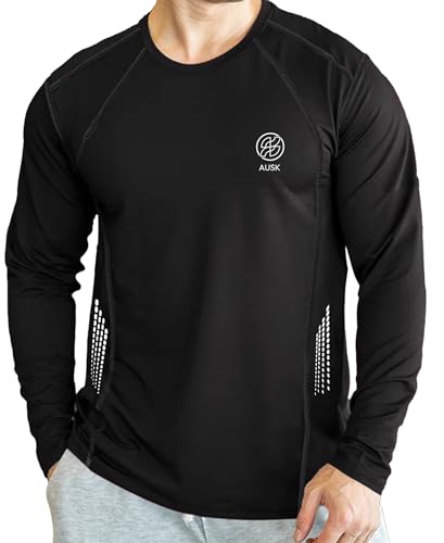 AUSK Men Polyester Tshirt || Mens Full Sleeve Sports Regular Fit T-Shirt