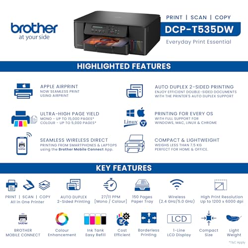 Brother Ink Tank DCP-T535DW