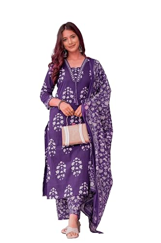 PARTHVI Women's Pure Cotton Printed