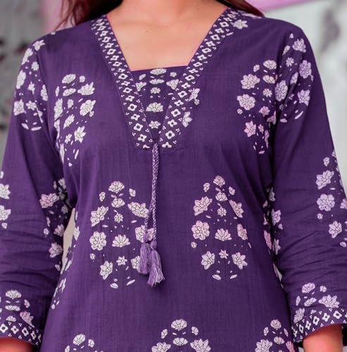 PARTHVI Women's Pure Cotton Printed