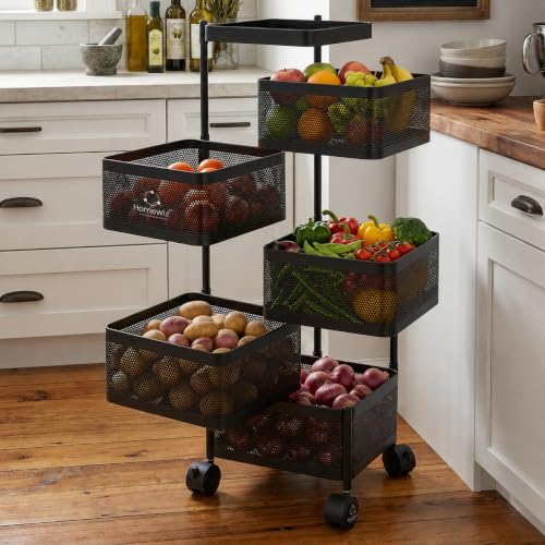 HomeWiz Square Kitchen Rack 5