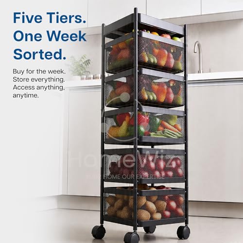 HomeWiz Square Kitchen Rack 5