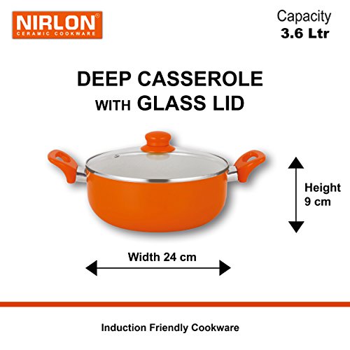 Non-Stick Ceramic Aluminium Cooking Item Set with Bakelite Handle - Image 5