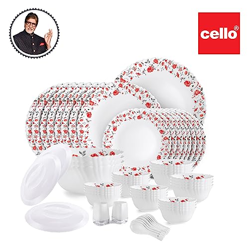 Cello Opalware Dazzle Series Red