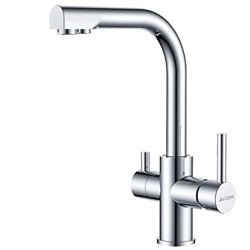 ALTON LEO13055, Brass, 3-in-1 Kitchen Faucet with Water Filter, Chrome