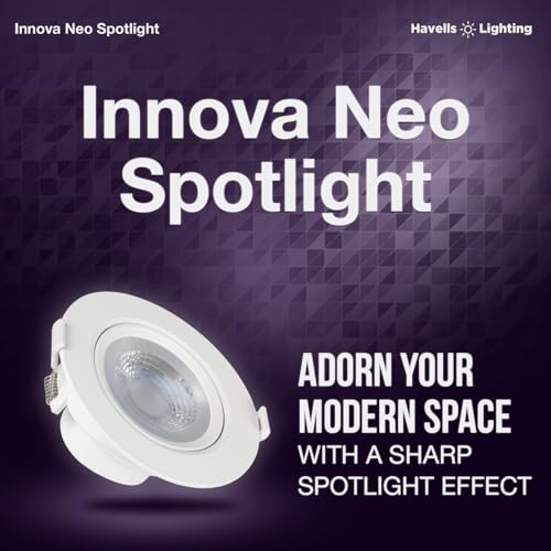 Havells INNOVA NEO LED SPOT Light 8W 6K Round, LED Ceiling Light - Image 3