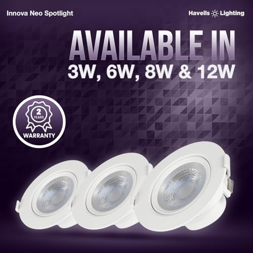 Havells INNOVA NEO LED SPOT Light 8W 6K Round, LED Ceiling Light - Image 7