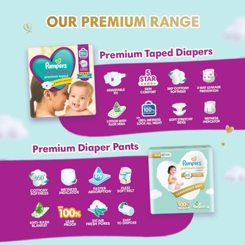 Pampers Active Baby Taped Diapers