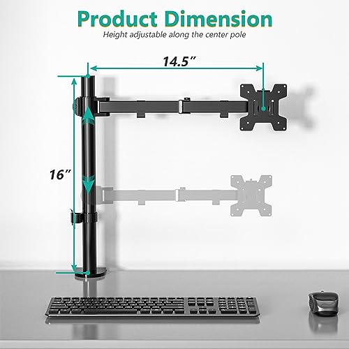WALI Single Monitor Mount, Single