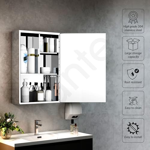Plantex Bathroom Mirror Cabinet/304 Stainless