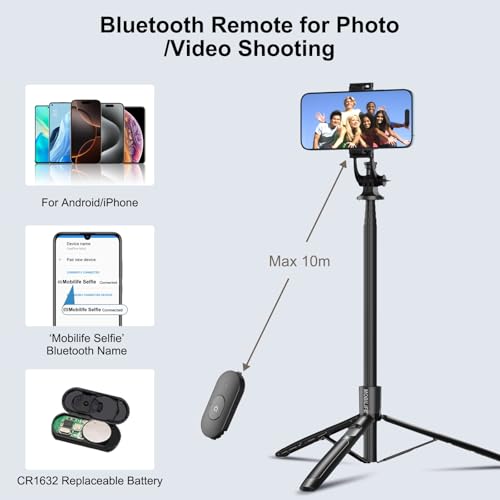 Mobilife Long Selfie Stick Tripod