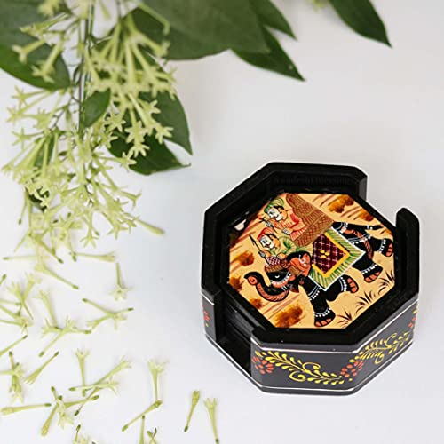 Swadeshi Blessings Wooden Octagonal Coffee/Tea