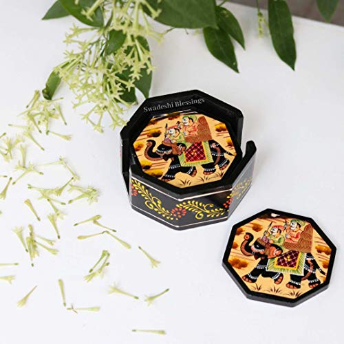 Swadeshi Blessings Wooden Octagonal Coffee/Tea